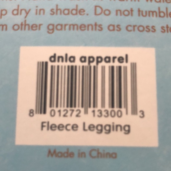 DNLA Sports Seamless Fleece Leggings - Picture 4 of 4